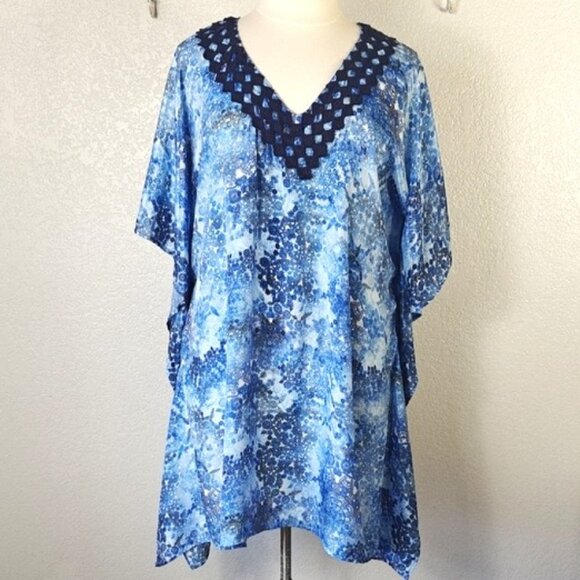 Profile by Gottex  One Size Taj Mahal Caftan Swim Cover-Up - Picture 4 of 8